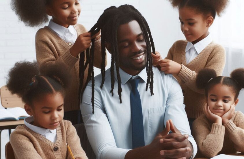 Teacher Sparks Controversy After Posting Video Of Students Unbraiding His Hair